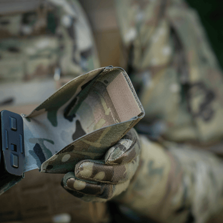 M-Tac Double Magazine Pouch with Fastex Closure, designed for AR and AK magazines, ideal for military and outdoor activities