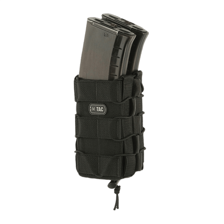 M-Tac open double mag pouch for AK, robust non-slip design for secure storage of AK magazines