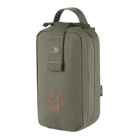M-Tac Medical Pouch Rip Off til opbevaring af førstehjælpskit, monteret på MOLLE paneler, med sikker lynlåslukning.