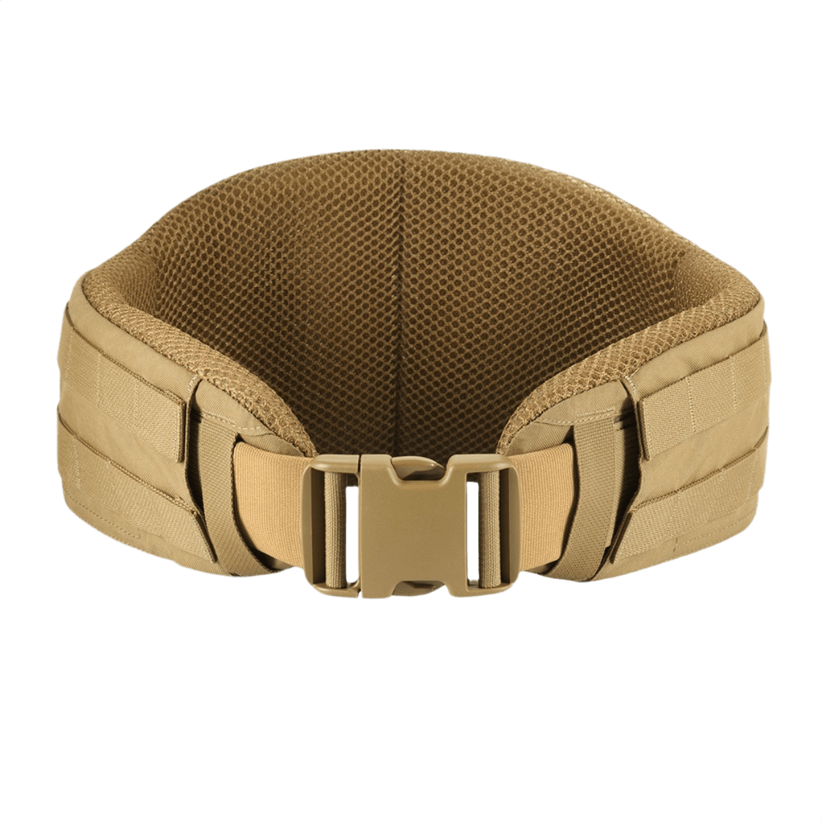 M-Tac War Belt ARMOR i sandfarve, taktisk bælte med robust spænde og MOLLE-webbing i slidstærkt Cordura 500D til moderne fighters udstyr