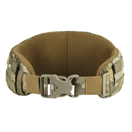 M-Tac War Belt ARMOR in camouflage pattern with MIL-SPEC MOLLE webbing, designed for tactical use and adapting to combat tasks.