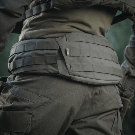 M-Tac War Belt ARMOR with MOLLE-webbing and Cordura 500D fabric, for tactical use and modern combat gear.