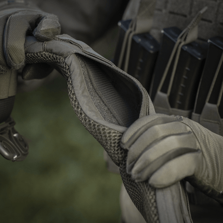 M-Tac War Belt ARMOR, tactical belt demonstrated in the field, Cordura 500D with MOLLE-webbing, military gear.