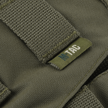 Close-up of M-Tac War Belt ARMOR, made of hard-wearing Cordura 500D with MIL-SPEC MOLLE webbing for tactical purposes.