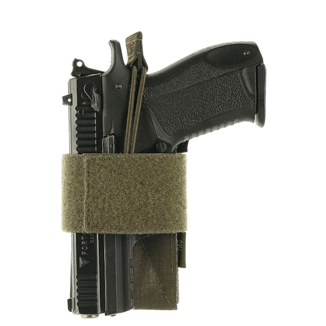 M-Tac CCW Holster – Modular Universal Holster in khaki with Velcro-hook for discreet carry, gallery position 1.