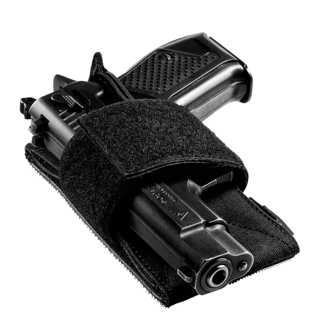 M-Tac CCW Holster – Modular Universal Holster in black nylon with Velcro-hook, designed for discreet carry, gallery position 1.