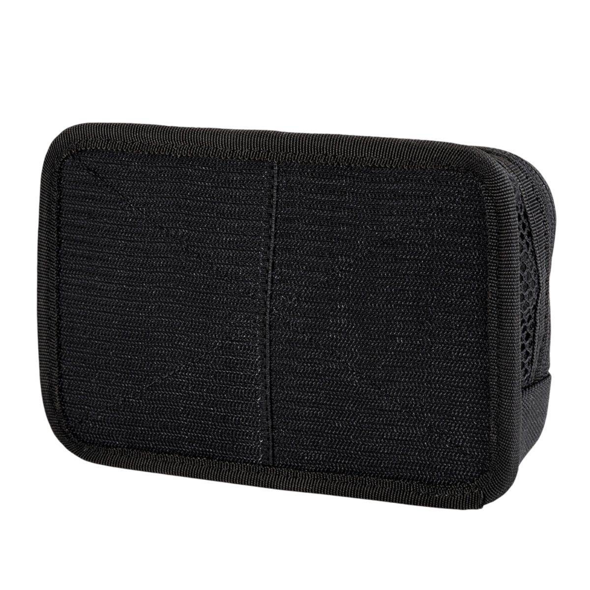 M-Tac Hook & Loop Utility Panel i sort stof med lynlåslomme og hook-fastener, måler 19 x 13 cm, ideel til rygsække.