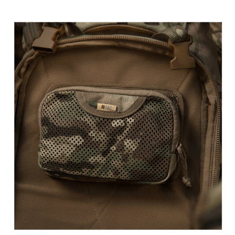 M-Tac Hook & Loop Utility Panel with modular design and mesh zip pocket in camouflage for internal organization, gallery position 1.