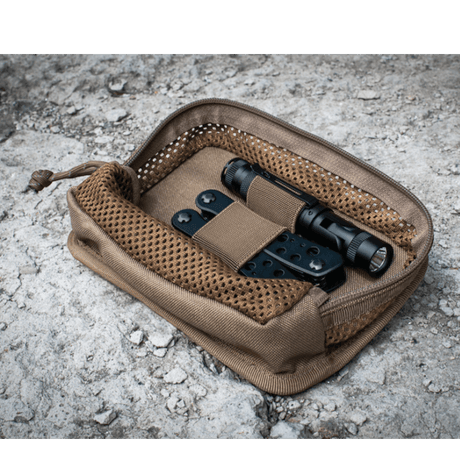 M-Tac Hook & Loop Utility Panel with modular design, mesh zip pocket and elastic holder for organized storage, gallery position 1.