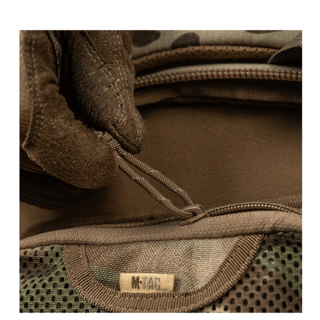 M-Tac Hook & Loop Utility Panel with modular design and mesh zip pocket for internal organization, gallery position 1.