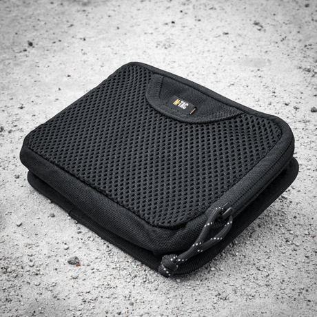 M-Tac Hook & Loop Utility Panel in a modular design with zip pocket in robust nylon and mesh material for internal organization, gallery position 1.