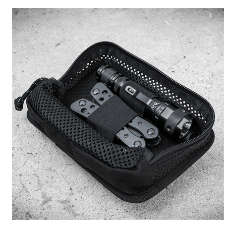M-Tac Hook & Loop Utility Panel modular panel with zip pocket and mesh material for organized storage, gallery position 1.