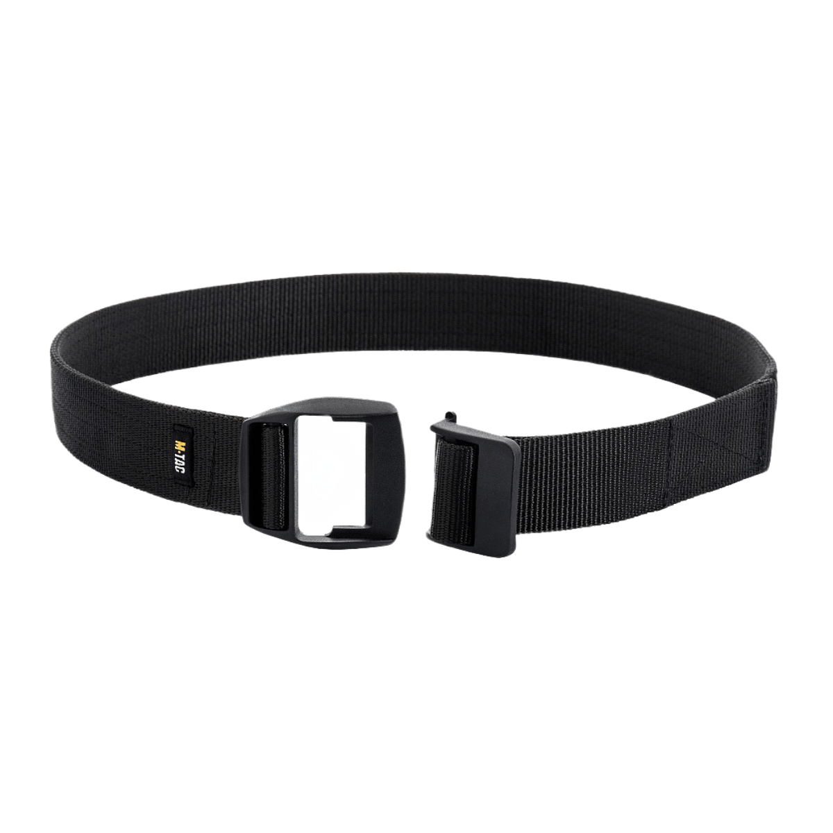 M-Tac Berg Buckle Taktisk Bælte i nylon med Woojin plastic spænde til hurtig og sikker fastgørelse.