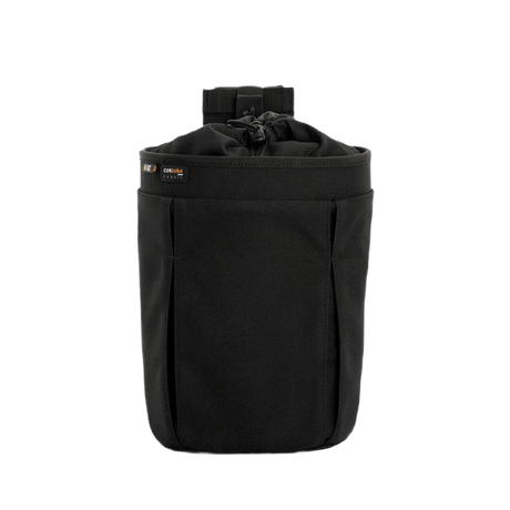 M-Tac Mag Drop Pouch Elite in black with MOLLE attachments for secure magazine changes and quick emptying, front view