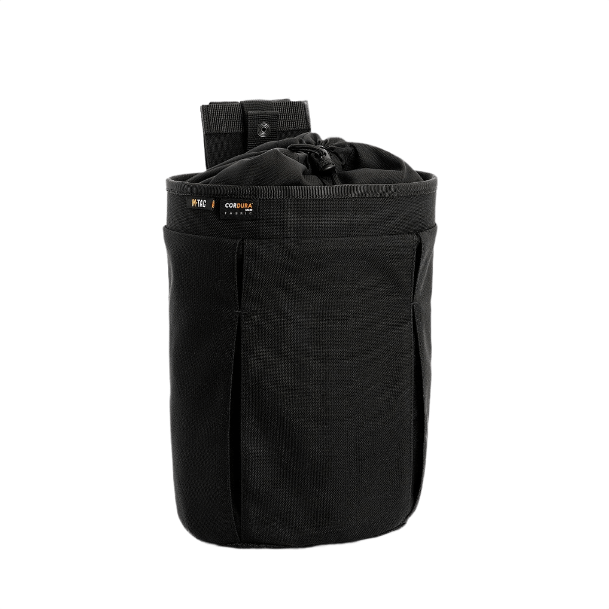 M-Tac Mag Drop Pouch Elite designet til hurtig og sikker magasinudskiftning, kompatibel med MOLLE-systemer. Sort farvetone.