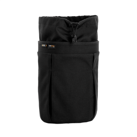 M-Tac Mag Drop Pouch Elite with MOLLE mounting, suitable for quick magazine changes and securing gear, front view, black