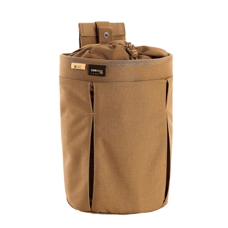 M-Tac Mag Drop Pouch Elite in brown, designed for quick magazine changes with MOLLE attachments and quick-release system