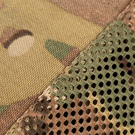 Detail of M-Tac Mag Drop Pouch Elite with camouflage and mesh structure for secure magazine handling
