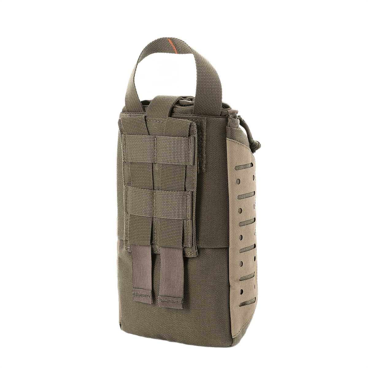 M-Tac Medical Pouch Elite Rip Off i grøn, taktisk førstehjælpstaske med hurtig adgang og elastiske stropper.