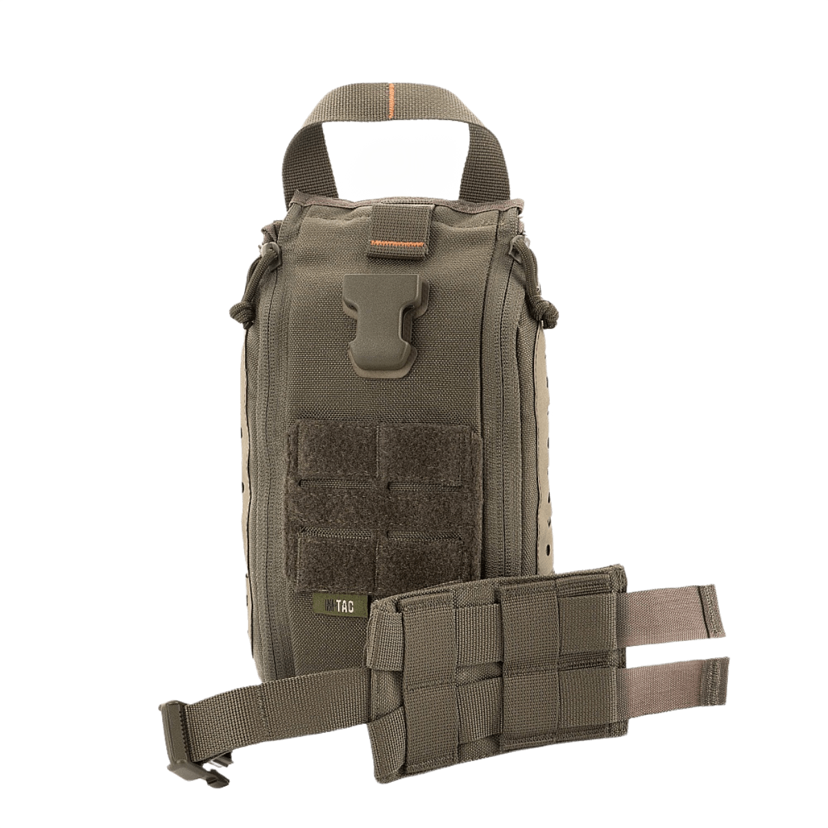 M-Tac Medical Pouch Elite Rip Off, taktisk førstehjælpstaske med hurtig adgang og elastiske stropper til kritiske situationer.