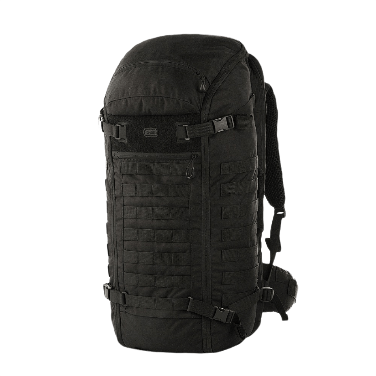 M-Tac Rygsæk Gen.II Elite Large i sort med ergonomisk design og slidstærkt Cordura-materiale, ideel til transport af våben.