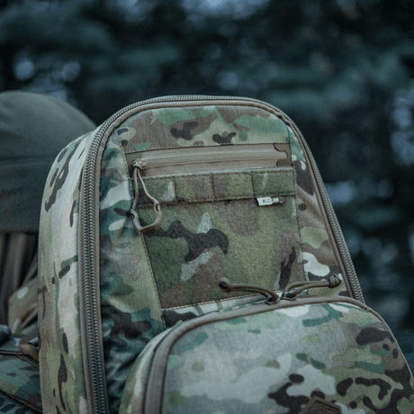 M-Tac Gun Backpack Case 125 cm Gen.II Elite in camo design, tight stitching for rifle protection, abrasion-resistant Cordura material for robust transport