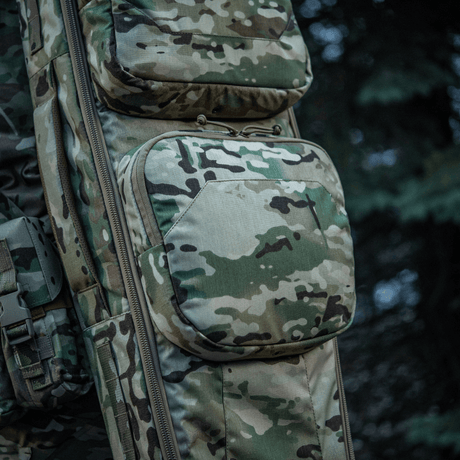 M-Tac Gun Backpack Case 125 cm Gen.II Elite in camouflage pattern with tactical pockets for storage and safe weapon transport