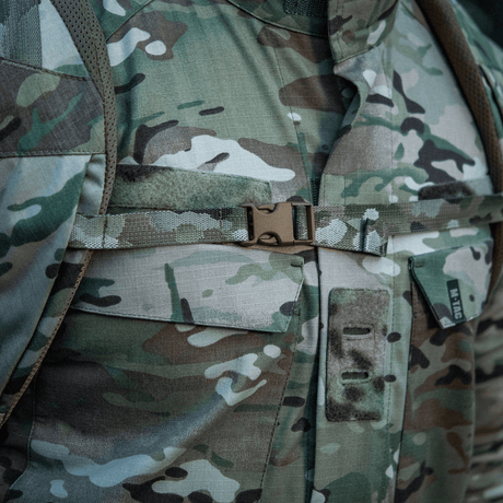 Detailed image of M-Tac Gun Backpack Case 125 cm Gen.II Elite with camouflage pattern, showing strong Cordura construction