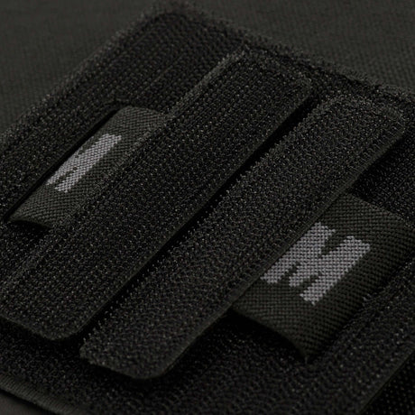 Close-up of M-Tac Double Mag Pouch Hook Backed Magazine with Velcro closure, for storing two pistol magazines or similar items.