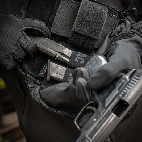 M-Tac Double Mag Pouch Hook Backed Magazine with magazines, suitable for bags and backpacks with Velcro fastening