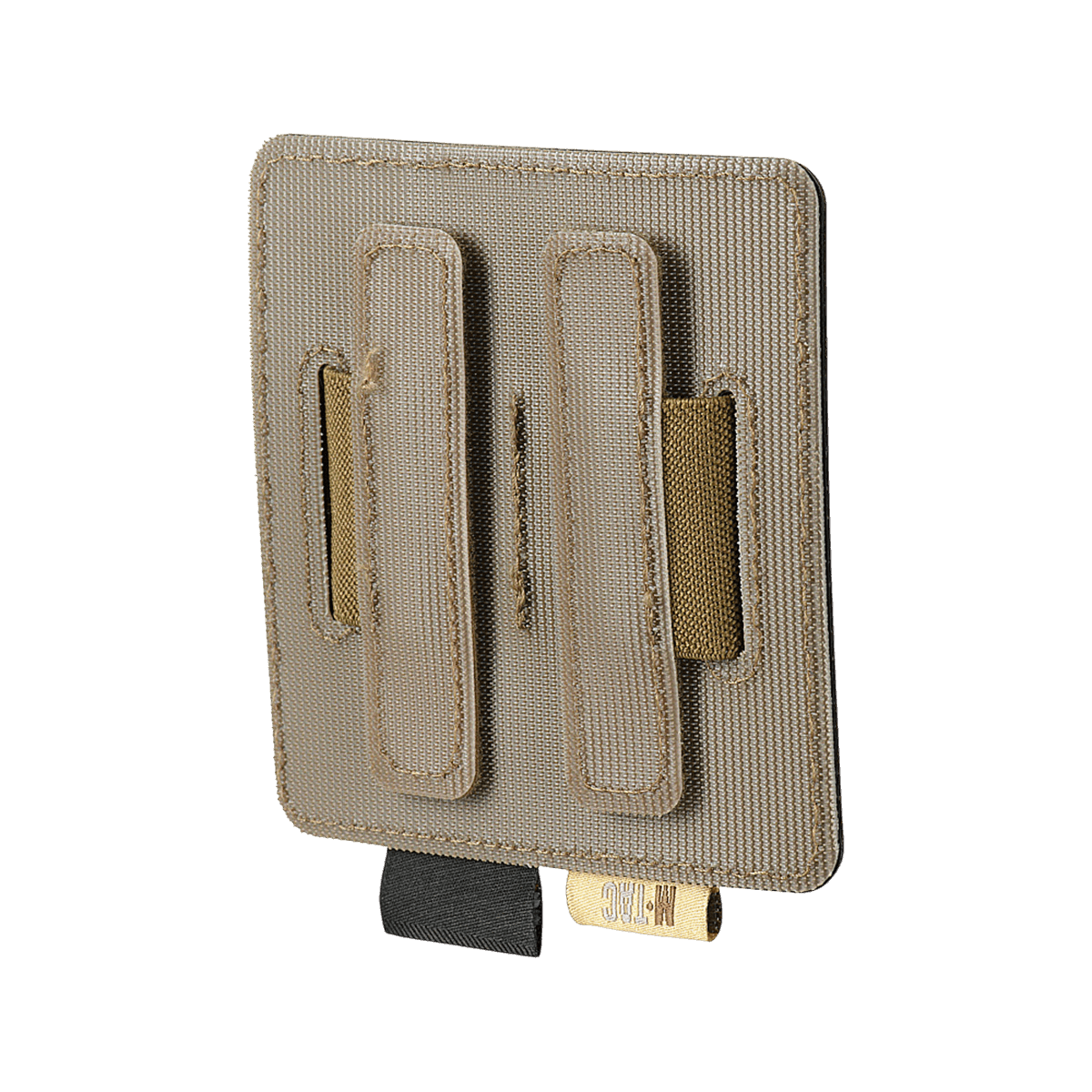M-Tac Double Mag Pouch Hook Backed Magazine, beige modulært indsatsstykke til to pistolmagasiner eller lignende genstande.