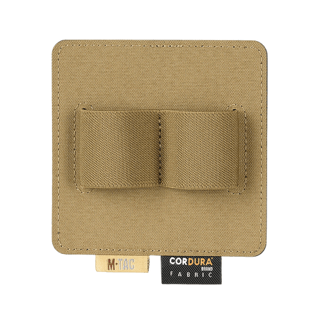 M-Tac Double Mag Pouch Hook Backed Magazine in beige for two pistol magazines, can be attached with Velcro to bags and backpacks.