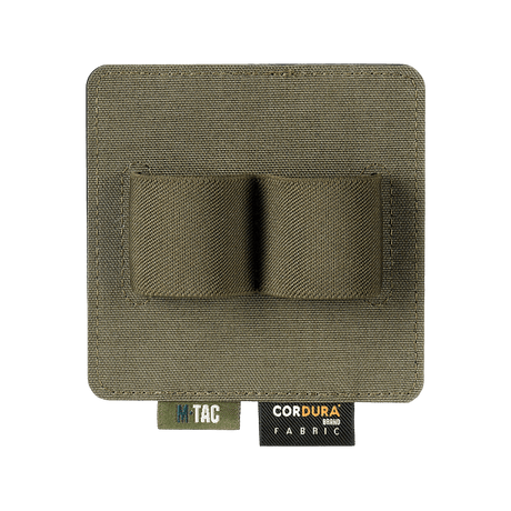 M-Tac Double Mag Pouch Hook Backed Magazine with adjustable dividers, designed for two pistol magazines, compatible with Velcro areas.