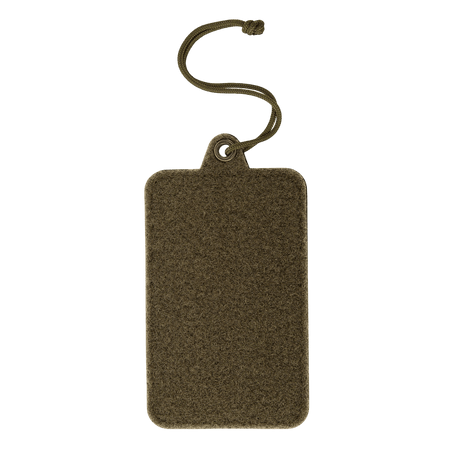 M-Tac Badge Holder – ID card and patch holder with Velcro pocket and paracord for hanging.