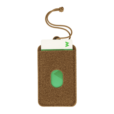 M-Tac Badge Holder – ID card and patch holder with plastic base, soft Velcro, metal eyelets and paracord, for keycards or travel cards.