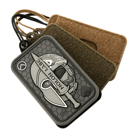 M-Tac Badge Holder – ID card and patch holder in tactical style with plastic base, Velcro for patches, and metal eyelets for hanging. For keycards.