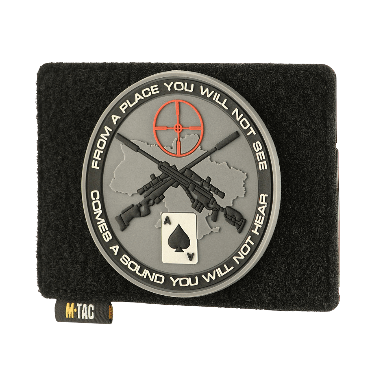 M-Tac Taktisk Morale Patch Display Board Hook og Loop Molle 120x85 med patch og symboler til MOLLE-systemer