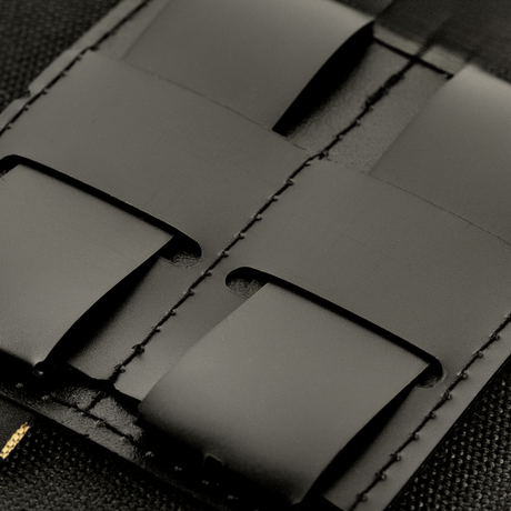 M-Tac MOLLE patch panel 80x85 mm with hook & loop surface and rigid plastic base for attaching patches and ID.