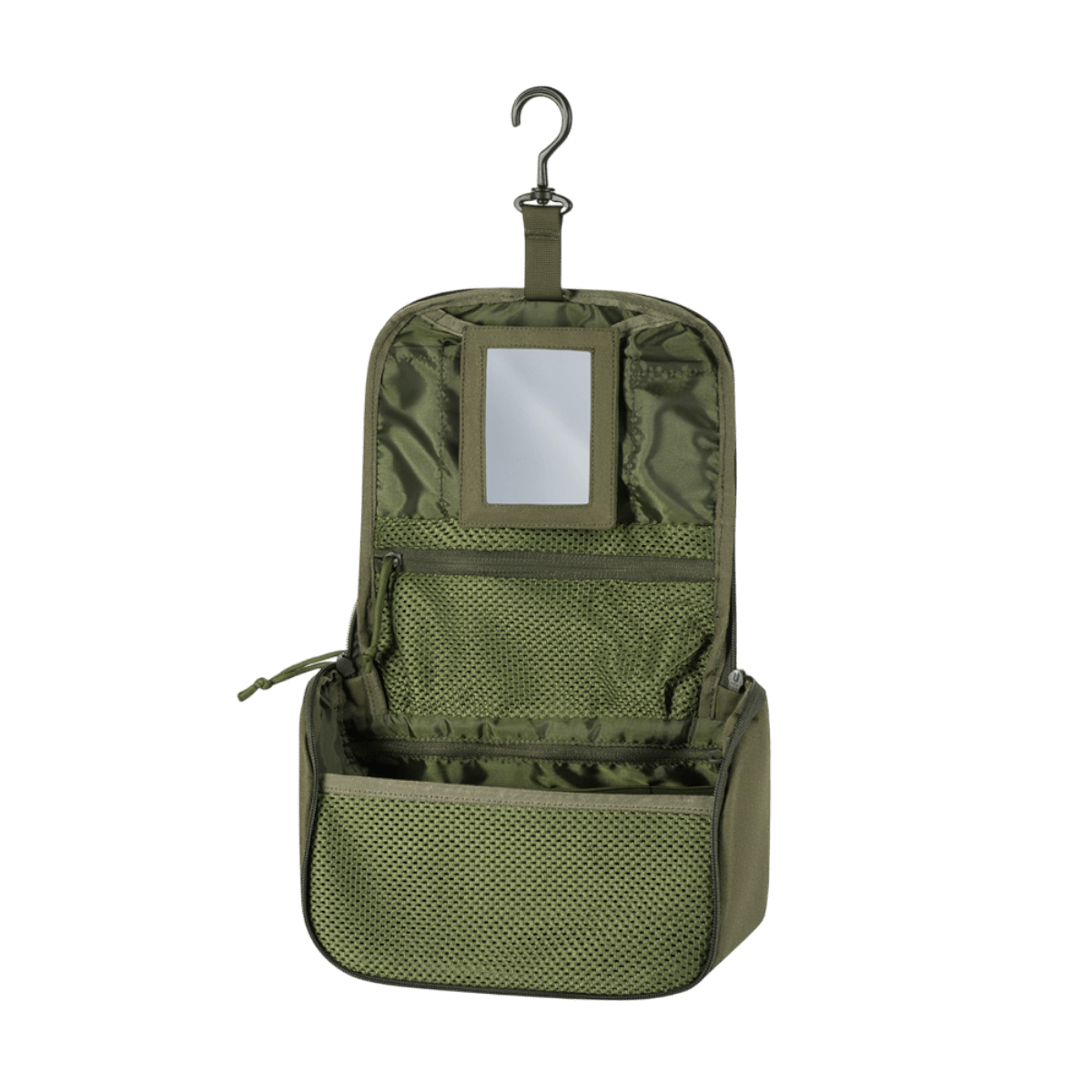 M-Tac Toilettaske i kompakt design, ideel til tandbørste og cremer, vandafvisende 600D polyester, praktisk til rejser og hverdag.