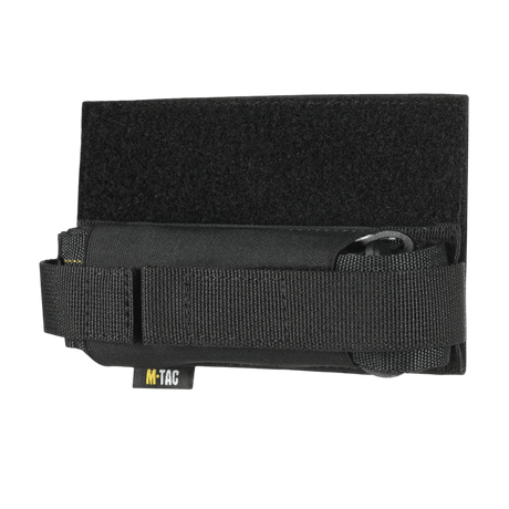 M-Tac Tourniquet Pouch Elastic VELCRO Gen.II in black Cordura 500D, designed for quick access under the flap of a plate carrier.