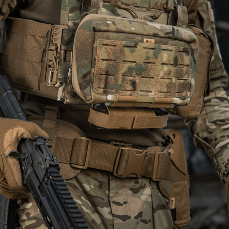 M-Tac Tourniquet Pouch Elastic VELCRO Gen.II attached to tactical gear in a military setup