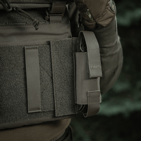 M-Tac Tourniquet Pouch Elastic VELCRO Gen.II mounted on a tactical vest.