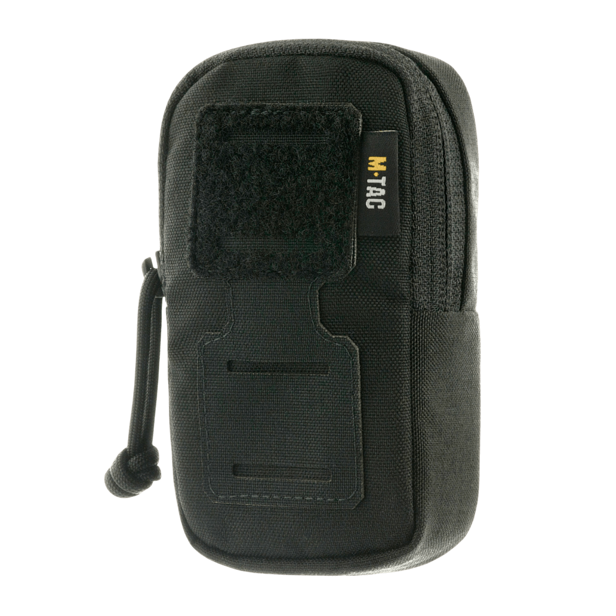 M-Tac PC Utility Pouch Elite i sort med MOLLE-interface og Velcro-panel, fremstillet af 500D Cordura til taktisk brug.