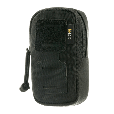 M-Tac PC Utility Pouch Elite in black with MOLLE interface and Velcro panel, made of 500D Cordura for tactical use