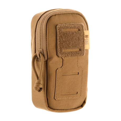 M-Tac PC Utility Pouch Elite in 500D Cordura, 13x6x3 cm, brown with Velcro panel for patches, drain at the bottom