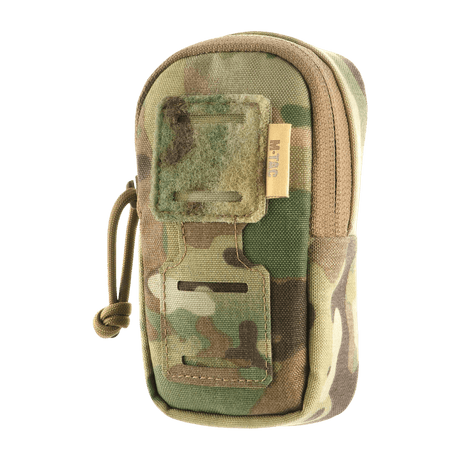 M-Tac PC Utility Pouch Elite in camouflage with MOLLE interface, Velcro panel, bottom drain and YKK fittings, ideal for tactical storage