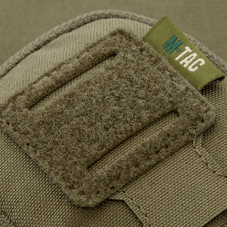 Close-up of M-Tac PC Utility Pouch Elite with Velcro panel, made of 500D Cordura, MOLLE interface, ideal for small items