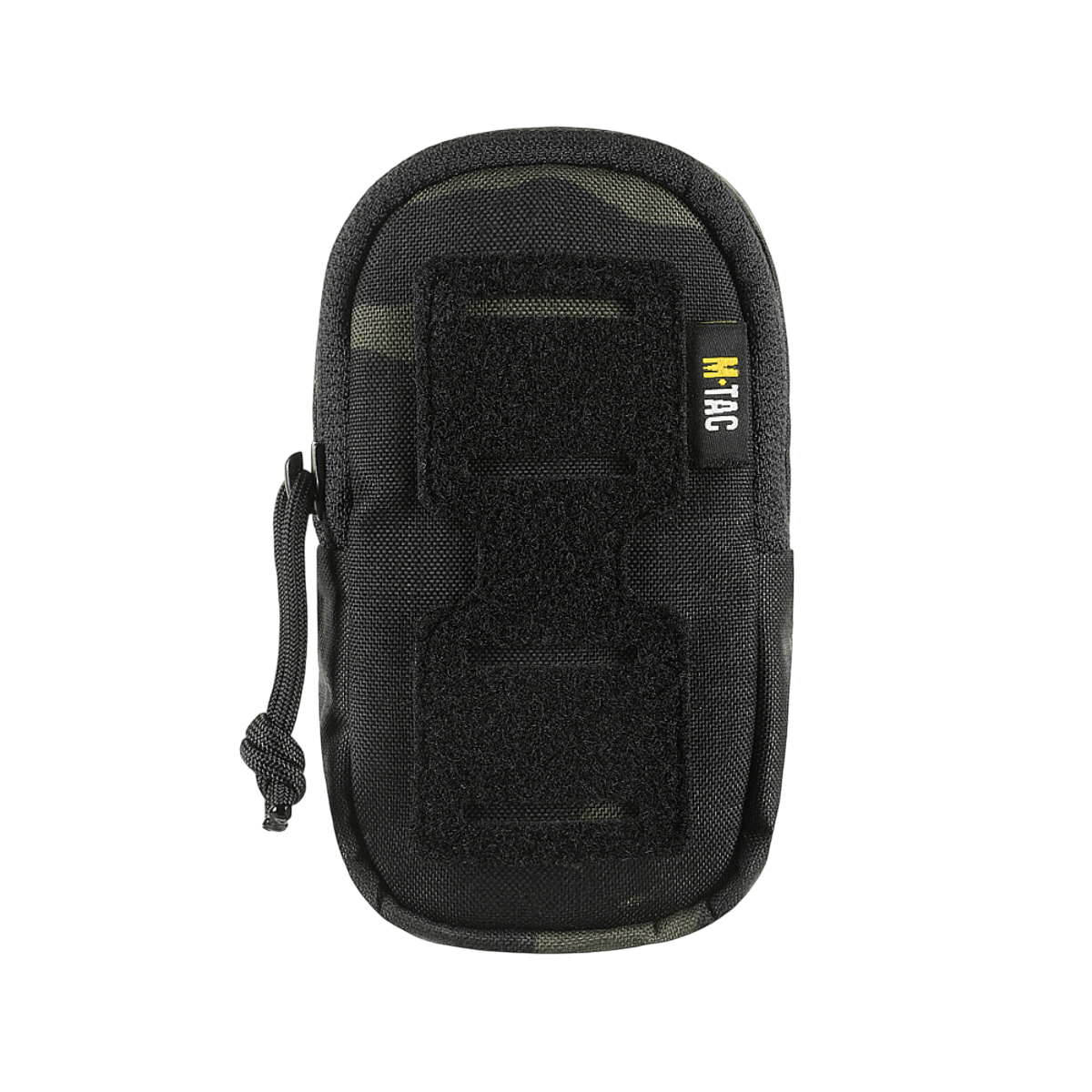 M-Tac Utility Shoulder Pouch Elite Gen.II i Cordura 500D Multicam Black med MOLLE-system og velcro-panel, mål: 13 x 7 x 4 cm.