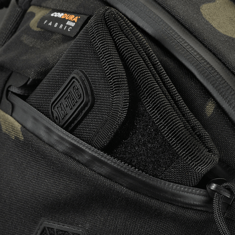 M-Tac Sphaera Hex Hardsling Bag Gen.II Elite in Cordura polyester with zipper and concealed carry, detail view of material and design.