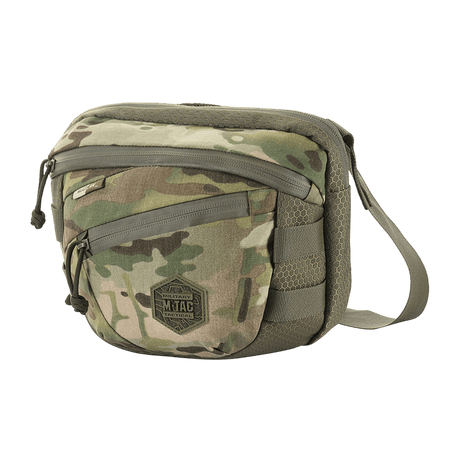 M-Tac Sphaera Hex Hardsling Bag Gen.II Elite in camouflage with adjustable shoulder strap and zip closure for concealed storage.